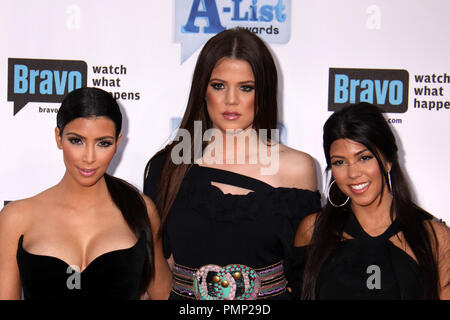 04/05/2009 Kim, Chloe, und Kourtney Kardashian 'Bravo A-Liste." @ Das Orpheum Theatre, Los Angeles Foto von Megumi Torii/HNW/Picturelux Datei Referenz # 31469 026 HNW nur für redaktionelle Verwendung - Alle Rechte vorbehalten Stockfoto