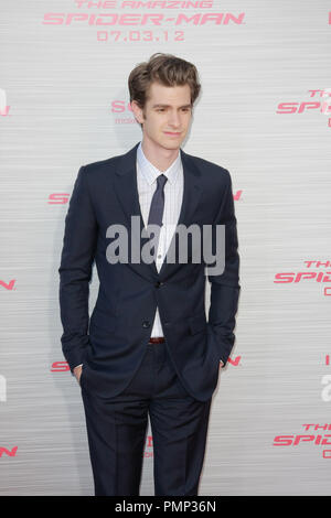 Andrew Garfield bei der Premiere von Columbia Pictures/Marvel "The Amazing Spider-Man". Ankünfte am Regency Dorf Theater in Westwood, CA, 28. Juni 2012 statt. Foto von Joe Martinez/PictureLux Stockfoto