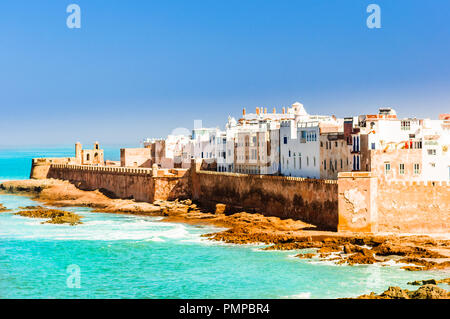 Luftbild der Altstadt von Essaouira in Marokko Stockfoto