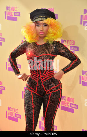 Nicki Minaj bei 2012 MTV Video Music Awards im Staples Center in Los Angeles, CA. Die Veranstaltung fand am Donnerstag, den 6. September, 2012. Foto von PRPP/PictureLux Stockfoto