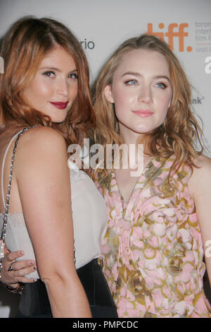 Gemma Arterton, Saoirse Ronan 09/09/2012 "Byzanz" Premiere an der Ryerson Theater in Toronto, Kanada Foto von Izumi Hasegawa/Hollywoodnewswire.net/PictureLux gehalten Stockfoto