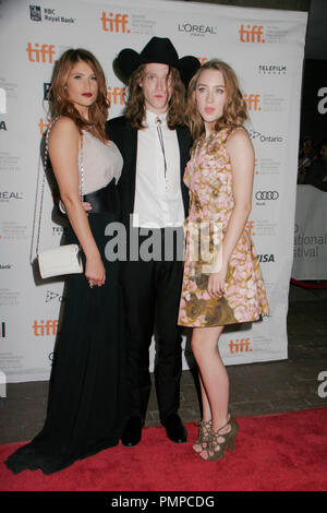 Gemma Arterton, Kaleb Landry Jones, Saoirse Ronan 09/09/2012 "Byzanz" Premiere an der Ryerson Theater in Toronto, Kanada Foto von Izumi Hasegawa/Hollywoodnewswire.net/PictureLux gehalten Stockfoto