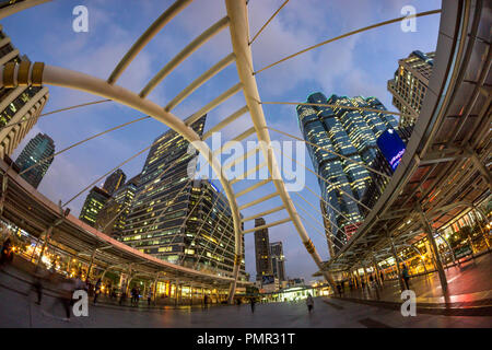 Chong Nonsi BTS Station, Bangkok, Thailand, Stockfoto