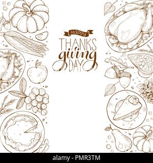 Happy Thanksgiving Poster Stock Vektor
