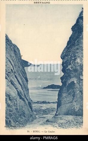 Binic-FR-22-Vers 1930 - Le Goulet. Stockfoto