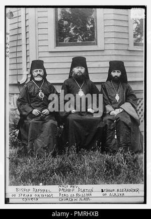 Bischof Raphael der Syrisch-orthodoxen Kirche, die meisten Rev. ArchbAEp Platon Leiter der Russischen Kirche in N. ÄA, Bischof Alexander von Alaska Stockfoto