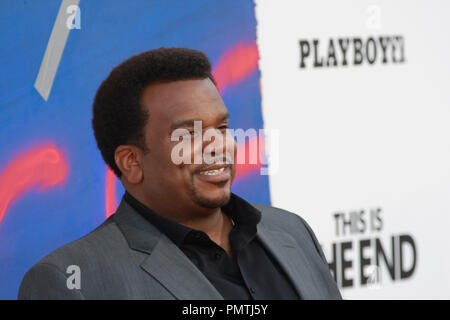 Craig Robinson bei der Weltpremiere von Columbia Pictures'' Das ist das Ende". Ankünfte am Regency Dorf Theater in Westwood, CA, 3. Juni 2013 statt. Foto von Joe Martinez/PictureLux Stockfoto