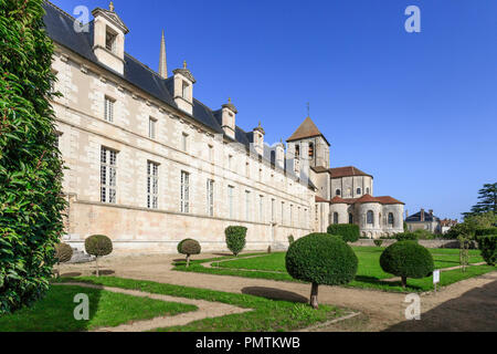 Frankreich, Vienne, Saint-Savin-sur-Gartempe, Saint Savin Abtei // Frankreich, Vienne (86), Saint-Savin-sur-Gartempe, Abbaye de Saint-Savin-sur-Gartempe Stockfoto