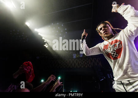 Dänemark, Kopenhagen - September 18, 2018. Der amerikanische Rapper und Lyriker 6 ix 9 ine führt ein Live Konzert bei VEGA in Kopenhagen. (Foto: Gonzales Foto - Pro Lange). Mit Ausnahme von Dänemark. Credit: Gonzales Foto/Alamy leben Nachrichten Stockfoto