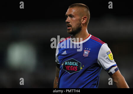 Ipswich, Großbritannien. 18. Sep 2018. Lukas Kammern von Ipswich Town - Ipswich Town v Brentford, Sky Bet Meisterschaft, Portman Road, Ipswich - 18. September 2018 Quelle: Richard Calver/Alamy leben Nachrichten Stockfoto