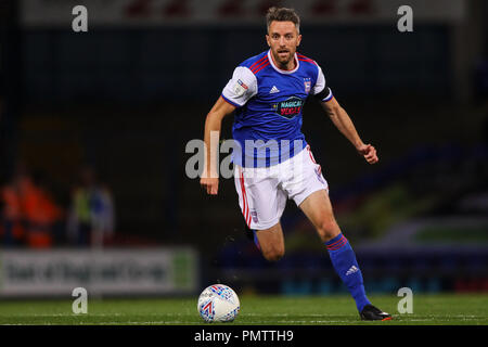 Ipswich, Großbritannien. 18. Sep 2018. Cole Skuse von Ipswich Town - Ipswich Town v Brentford, Sky Bet Meisterschaft, Portman Road, Ipswich - 18. September 2018 Quelle: Richard Calver/Alamy leben Nachrichten Stockfoto