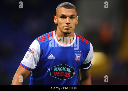 Ipswich, Großbritannien. 18. Sep 2018. Kayden Jackson von Ipswich Town - Ipswich Town v Brentford, Sky Bet Meisterschaft, Portman Road, Ipswich - 18. September 2018 Quelle: Richard Calver/Alamy leben Nachrichten Stockfoto