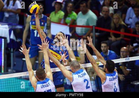 Florenz, Italien. 18. September 2018, OSMANY JUANTORENA Italien gegen Slowenien Volleyball Men's World Championship Florenz September 18, 2018 Credit: Filippo Rubin/Alamy leben Nachrichten Stockfoto