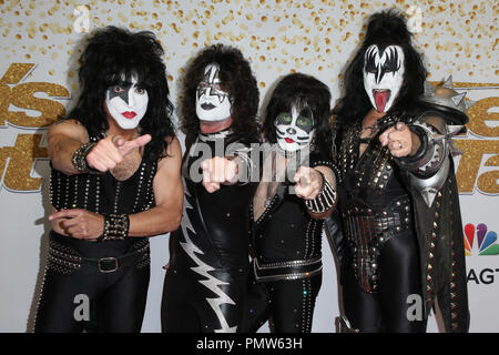 Hollywood, Kalifornien, USA. 19 Sep, 2018. Bei America's Got Talent Live Show Screening und roten Teppich an der Dolby Theatre in Hollywood, Kalifornien am September 19, 2018 Kiss. Credit: Faye Sadou/Medien Punch/Alamy leben Nachrichten Stockfoto