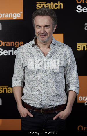 Madrid, Madrid, Spanien. 19 Sep, 2018. Spanische Schauspieler Tristan Ulloa besucht die zweite Saison der natch' Präsentation bei Sony Büros in Madrid. Credit: A. Perez Meca/SOPA Images/ZUMA Draht/Alamy leben Nachrichten Stockfoto