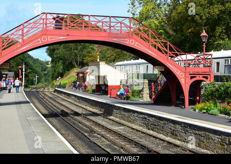 Goathland Station auf der North Yorkshire Moors railway UK Stockfoto