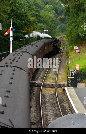 Goathland Station auf der North Yorkshire Moors railway UK Stockfoto