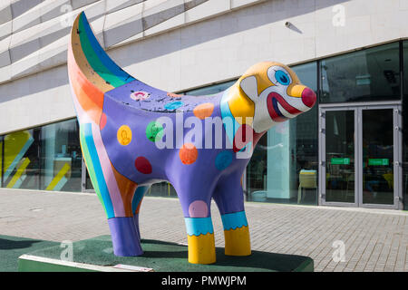 Liverpool Superlambanana erstellt von Taro Chiezo von Andy Klein Julian Taylor Tommy Grund Ray Stokes für ArtTransPenine Ausstellung 1998 interpretiert Stockfoto