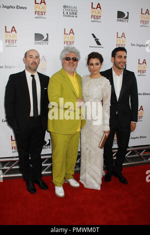 Javier Camara, Pedro Almodovar, Blanca Suarez, Miguel Angel Silvestre 06/13/2013 2013 Los Angeles Film Festival Premiere von Sony Pictures Classics'' ich bin so aufgeregt!" am Regal Cinemas in Los Angeles, CA Foto von mayuka Ishikawa/HNW/PictureLux Stockfoto