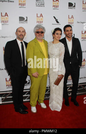 Javier Camara, Pedro Almodovar, Blanca Suarez, Miguel Angel Silvestre 06/13/2013 2013 Los Angeles Film Festival Premiere von Sony Pictures Classics'' ich bin so aufgeregt!" am Regal Cinemas in Los Angeles, CA Foto von mayuka Ishikawa/HNW/PictureLux Stockfoto