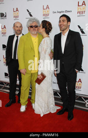 Javier Camara, Pedro Almodovar, Blanca Suarez, Miguel Angel Silvestre 06/13/2013 2013 Los Angeles Film Festival Premiere von Sony Pictures Classics'' ich bin so aufgeregt!" am Regal Cinemas in Los Angeles, CA Foto von mayuka Ishikawa/HNW/PictureLux Stockfoto