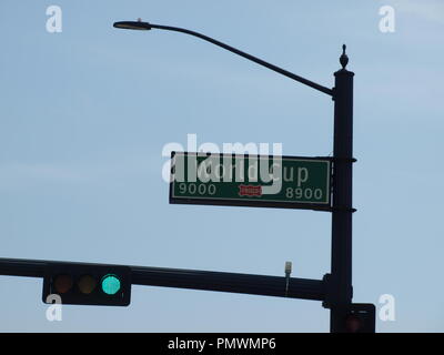 Frisco, Texas: Cowboy Welt HQ und National Soccer Hall of Fame und Frisco ISD Admin, Tech und HS, Vorteile Stockfoto