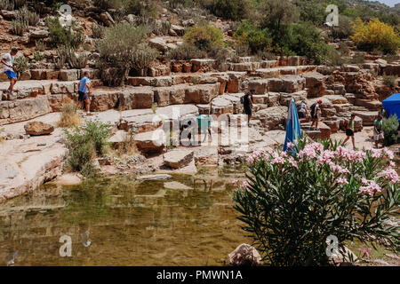 Dokumentarische Bilder von Paradise Valley im Hohen Atlas, Agadir, Marokko Stockfoto