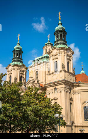 Kirche St. Nicolas in Prag, Tschechische Republik. Stockfoto