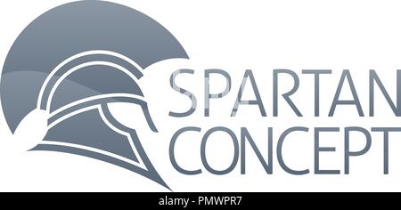 Spartan oder römischen Gladiator Helm Konzept Stock Vektor