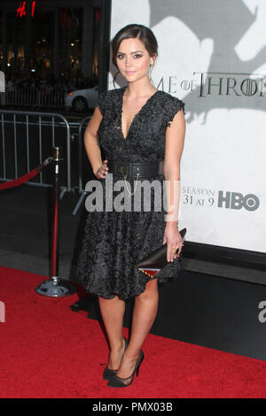 Jenna-Louise Coleman 03/18/2013 "Spiel der Throne' Saison 3 Premiere gehalten an der TCL Chinese Theatre in Hollywood, CA Foto von kazuki Hirata/HNW/PictureLux Stockfoto