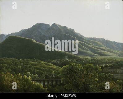 Jean-Joseph-Xavier Bidauld-Vue du Pont et de la ville de Cava, royaume De Naples. Stockfoto