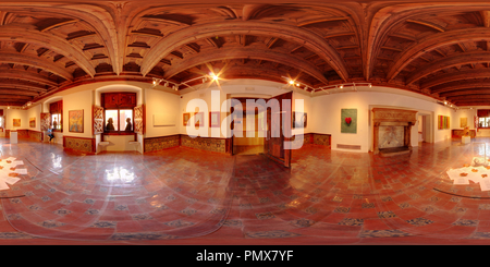 360 Grad Panorama Ansicht von Alaquas Schloss - Sala 8.