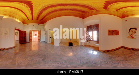 360 Grad Panorama Ansicht von Alaquas Schloss - Sala 1.