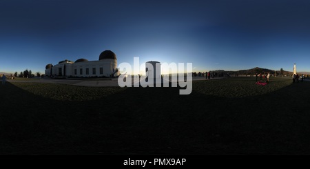 360 Grad Panorama Ansicht von Griffith Observatorium