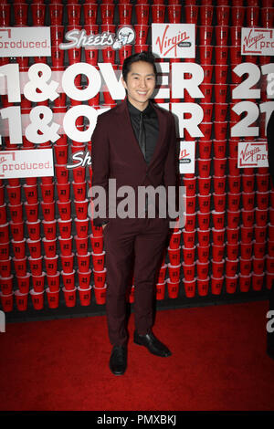 Justin Chon bei der Premiere der Relativitätstheorie Medien von "21 und Mehr". Ankunft an der Westwood Village Theater in Los Angeles, CA, 21. Februar 2013 statt. Foto: Richard Chavez/PictureLux Stockfoto