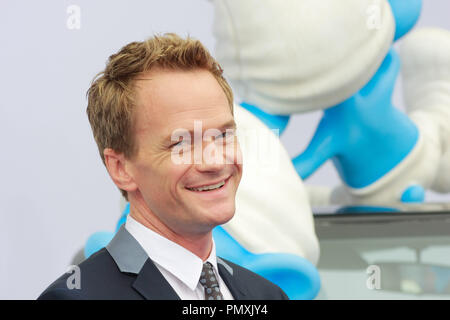 Neil Patrick Harris bei der Premiere von Columbia Pictures und Sony Pictures Animation "Die Schlümpfe 2'. Ankunft im Regency Dorf Theater in Westwood, CA, 28. Juli 2013 statt. Foto von Joe Martinez/PictureLux Stockfoto