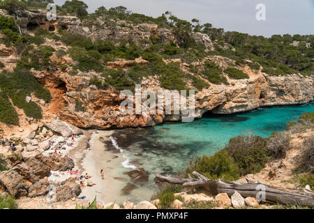 Calo des Moro, Campos, Mallorca, Balearen, Spanien | Calo des Moro, Campos, Mallorca, Balearen, Spanien, Stockfoto