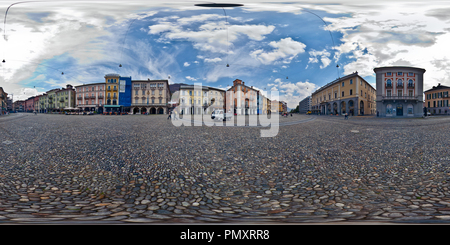 360 Grad Panorama Ansicht von - Piazza Grande in Locarno, Schweiz