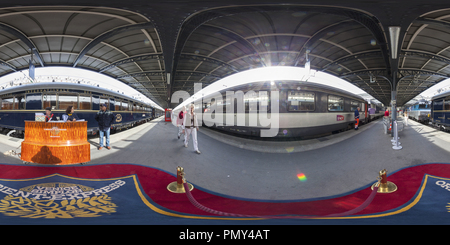 360 Grad Panorama Ansicht von Orient Express. Venedig. Italien