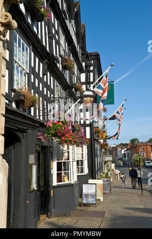 Die Federn Hotel aus dem 16. Jahrhundert an der High Street Ledbury Herefordshire England Großbritannien Stockfoto