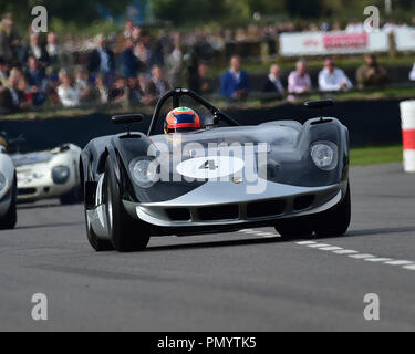 Karun Chandhok, McLaren Chevrolet M1A, Pfingsten Trophy, Sport Prototypen, pre-1966, Goodwood Revival 2018, September 2018, Automobile, Autos, Stromkreis Stockfoto