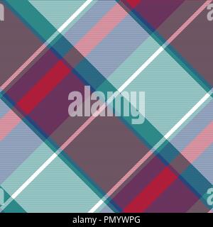 Abstrakte check Plaid asymmetrische nahtlose Muster. Vector Illustration. Stock Vektor