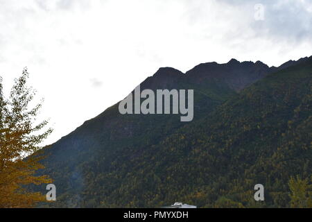 Knik River Mountains in Alaska Stockfoto