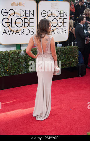 Miss Golden Globe Sosie Speck besucht die 71. jährliche Golden Globes Awards im Beverly Hilton in Beverly Hills, CA am Sonntag, 12. Januar 2014. Datei Referenz # 32222 037 GFS nur für redaktionelle Verwendung - Alle Rechte vorbehalten Stockfoto