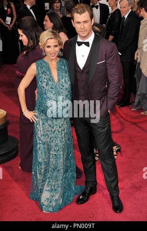 Elsa Pataky & Chris Hemsworth Am 86. jährlichen Academy Awards gehalten an der Dolby Theatre in Hollywood, CA. Die Veranstaltung fand am Sonntag, 2. März 2014 statt. Foto von PRPP PRPP/PictureLux. Datei Referenz # 32268 880 PRPP 01 nur für redaktionelle Verwendung - Alle Rechte vorbehalten Stockfoto