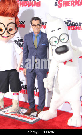 Sherman, Ty Burrell, Herr Peabody 03/05/2014 Mr. Peabody & Sherman 'Premiere im Regency Dorf Theater in Westwood, CA Foto von Denzel John/HNW/PictureLux Stockfoto