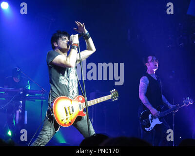 Gary Numan live im Mayan Theater in Los Angeles, CA, 6. März 2014. Foto: Richard Chavez/PictureLux Stockfoto