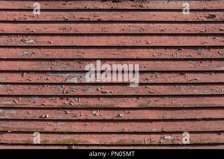 Abblätternde Farbe an der ein Haus Wetter einsteigen. Wäre toll für einen strukturierten Hintergrund Bild. Stockfoto