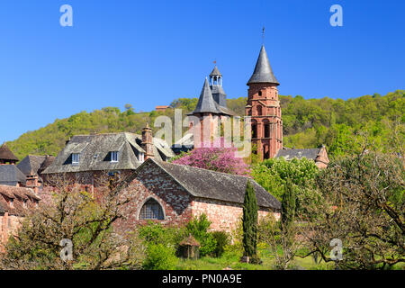 Frankreich, Correze, Dordogne Tal, Collonges La Rouge, Les Plus beaux villages de France (Schönste Dörfer Frankreichs), Dorf bui Stockfoto