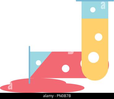 Röhrchen Reagenz Chemie Labor Stock Vektor